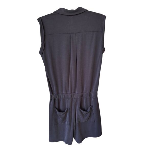 Lou & Grey Women's Navy Blue Soft Sandwashed Utility Romper Size XS - Picture 5 of 6